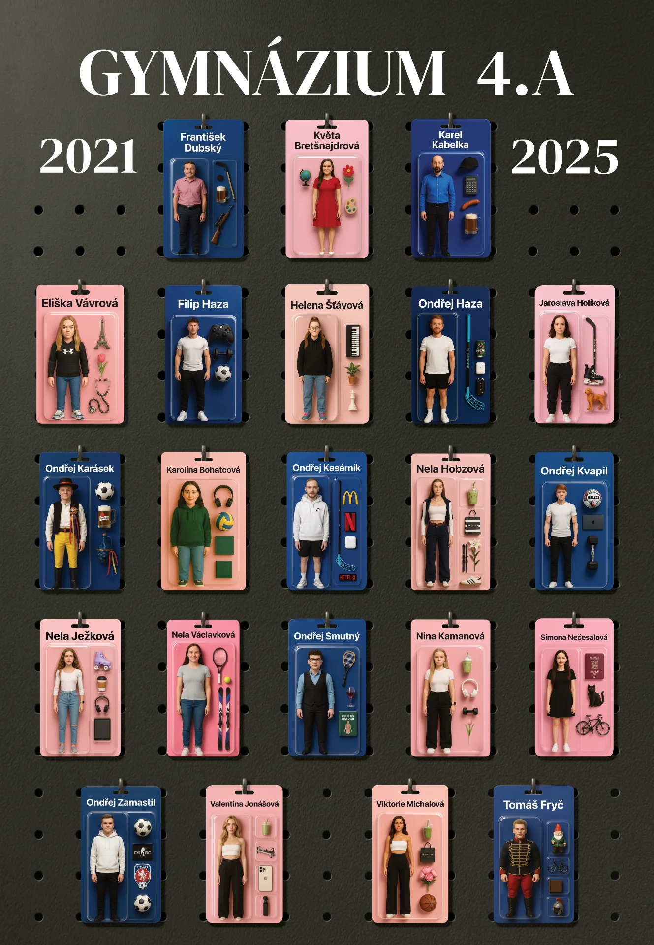 maturitní tablo figurky